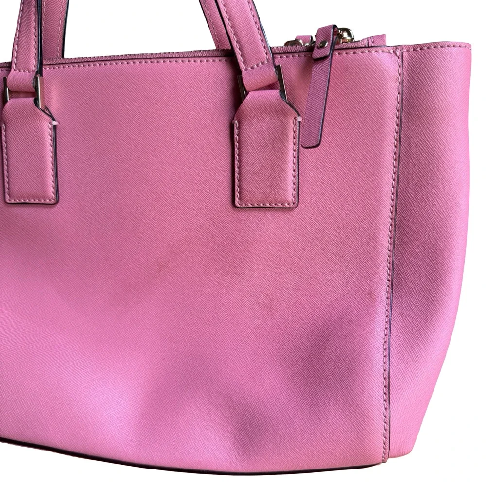 Kate Spade New York Cameron Street Satchel Pink Handbag Purse Leather Bag 11x9x4